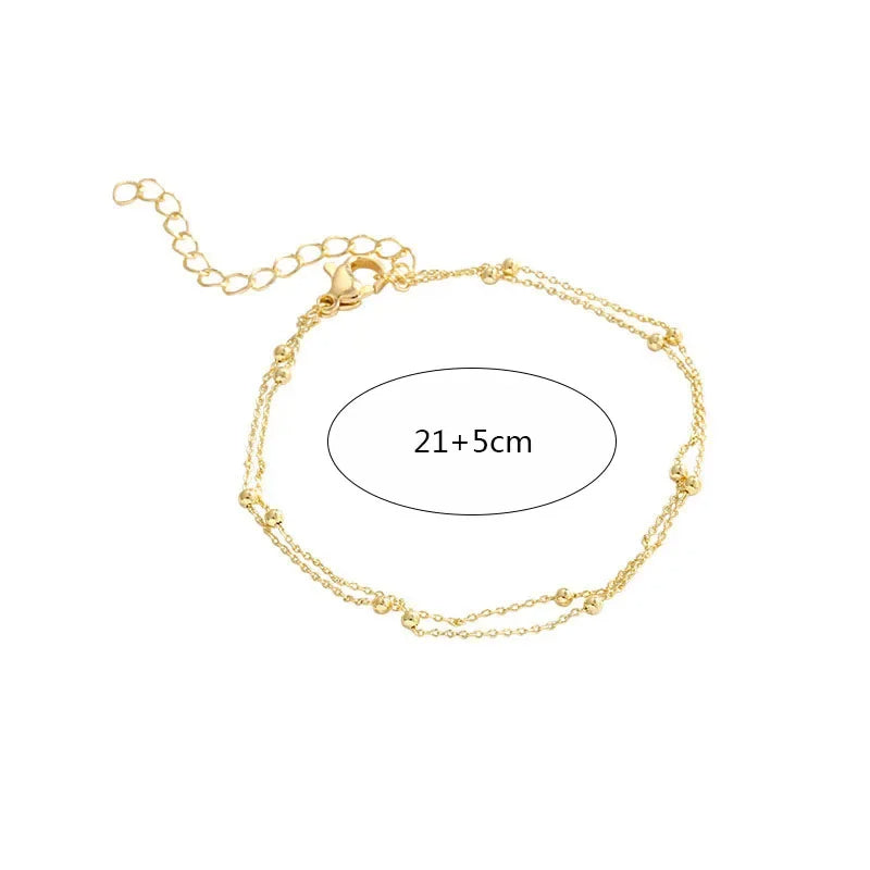 DOUBLE LINK ARMBAND GULD/SILVER